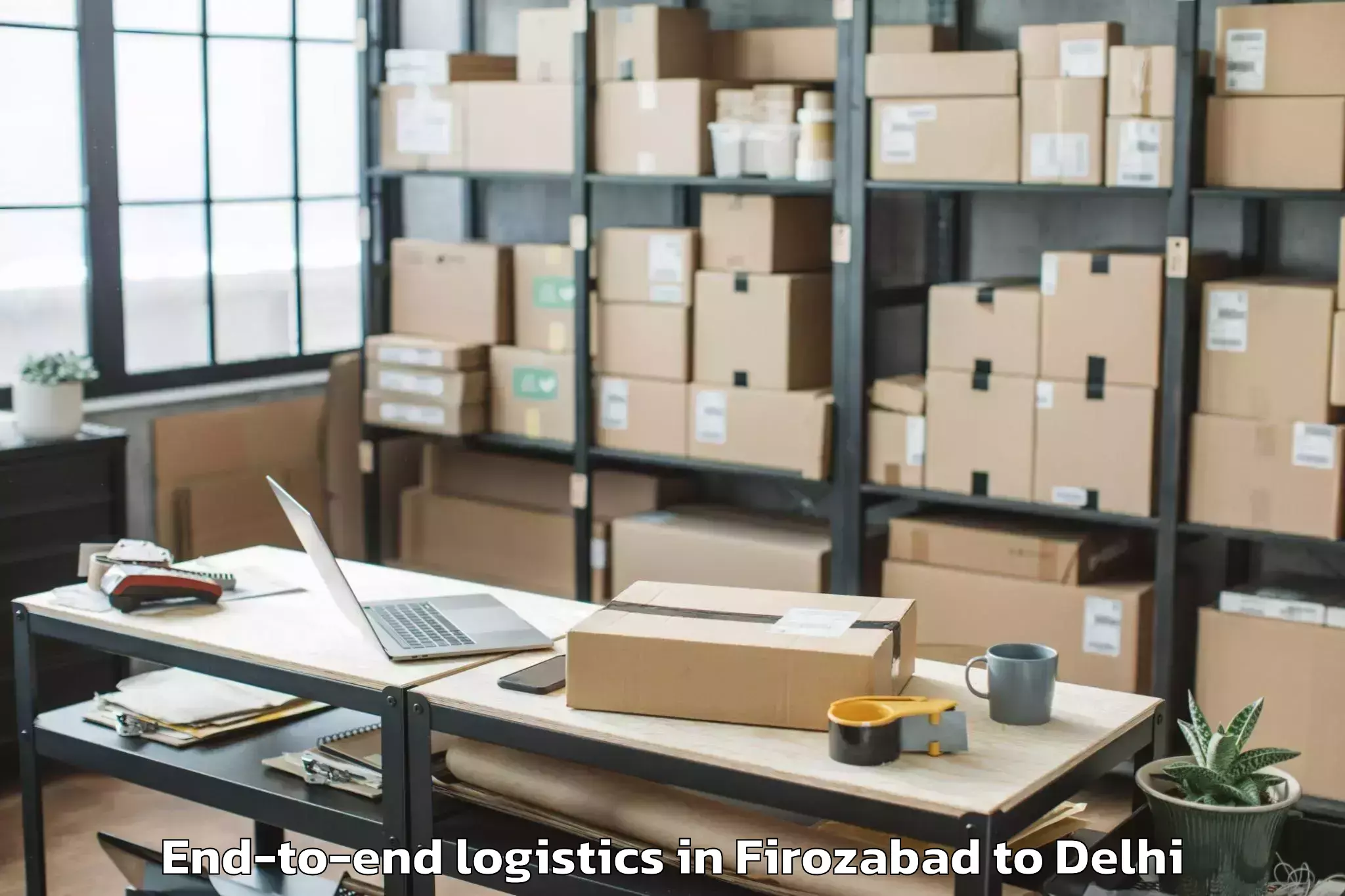 Book Firozabad to Parsvnath Mall Akshardham End To End Logistics